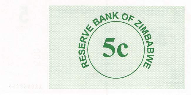 5 Cents Zimbabwe p.34 2006